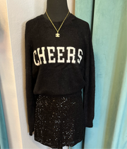 Black & White Cheers Sweater