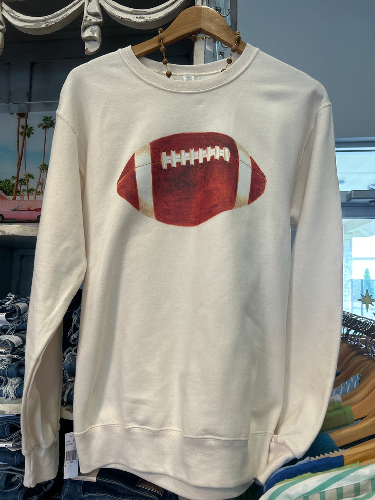 Cream Football Sweatshirt