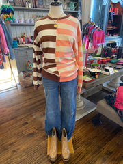 Stripe Colorblock Pullover