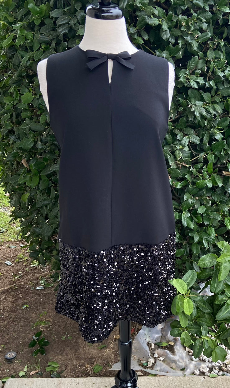 Black Mini Sequin Dress