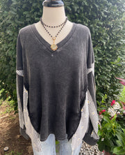 Daisy Grey Knit Top