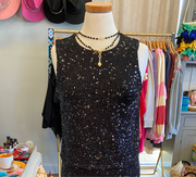 Black Sequin Tank