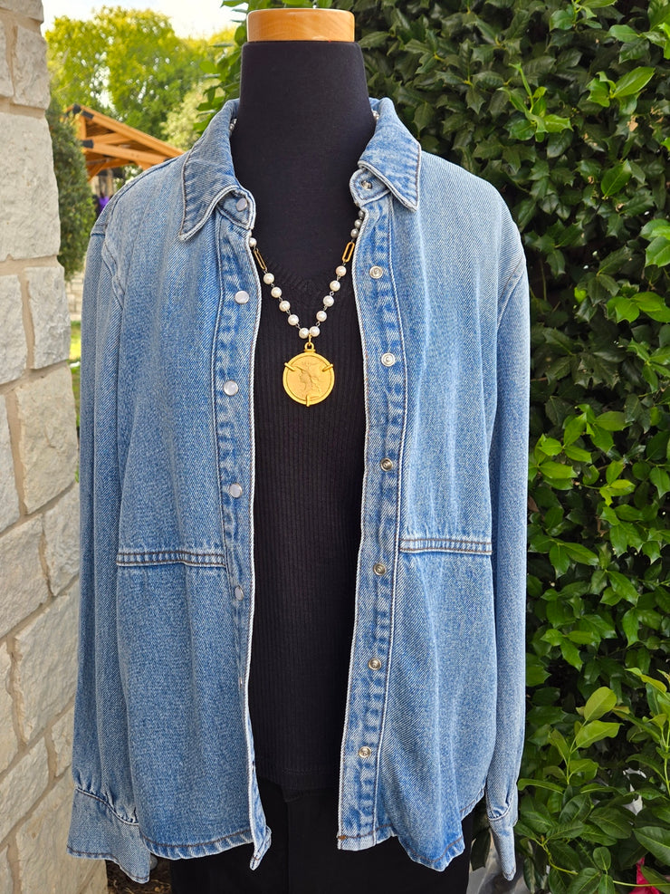 Chambray Shacket